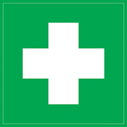 Самоклеящаяся этикетка 150х150мм "Медицинская аптечка" IEK YPC20-MEDAP-2-010