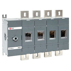 Рубильник 1000A 4P без рукоятки управления TwinBlock EKF tb-s-1000-4p