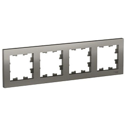 Рамка 4-м AtlasDesign универс. сталь SE ATN000904 1240481