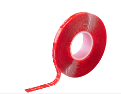 Лента клейкая двухсторонняя прозрачная, на VHB акриловой основе, 6 мм х 5 м REXANT 09-6055