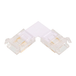 Коннектор WOLTA WLS-2PIN-10MM-MONO-L угловой для стабилизированной одноцветной SMD ленты 48В 120лед/м шириной 10мм. Цена за 1 шт., мин. кратность 3 шт WLS-2PIN-10MM-MONO-L