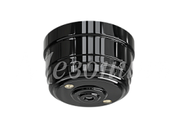 Корпус розетки потолочной пластиковый, D70x40, цвет - черный, серия УСАДЬБА, ТМ МЕЗОНИНЪ GE30811-05