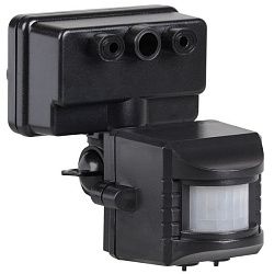 Датчик движения ДД-019 1100Вт 120град 12м IP44 черный IEK LDD13-019-1100-002