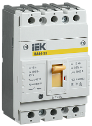 Выключатель автоматический ВА44-33 3Р 125А 15кА IEK SVA4410-3-0125