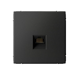 Розетка компьютерная ArtGallery RJ45 кат.6A механизм базальт SE GAL001486 1823506