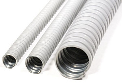 Металлорукав в ПВХ-изоляции Р3-ЦПнг  18  (50м/уп) серый ГОФРОМАТИК (ЗЭТАРУС) zeta44504