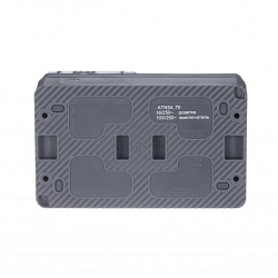Блок ОП AtlasDesign Profi54 (розетка 16А 250В с заземл. защ. шторки + 1-кл. выкл. 10А) IP54 антрацит SE ATN544070 1616140