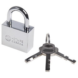 Замок навесной серия «Сталь» 40 мм ЧЕТЫРЕ СЕЗОНА 79-0034