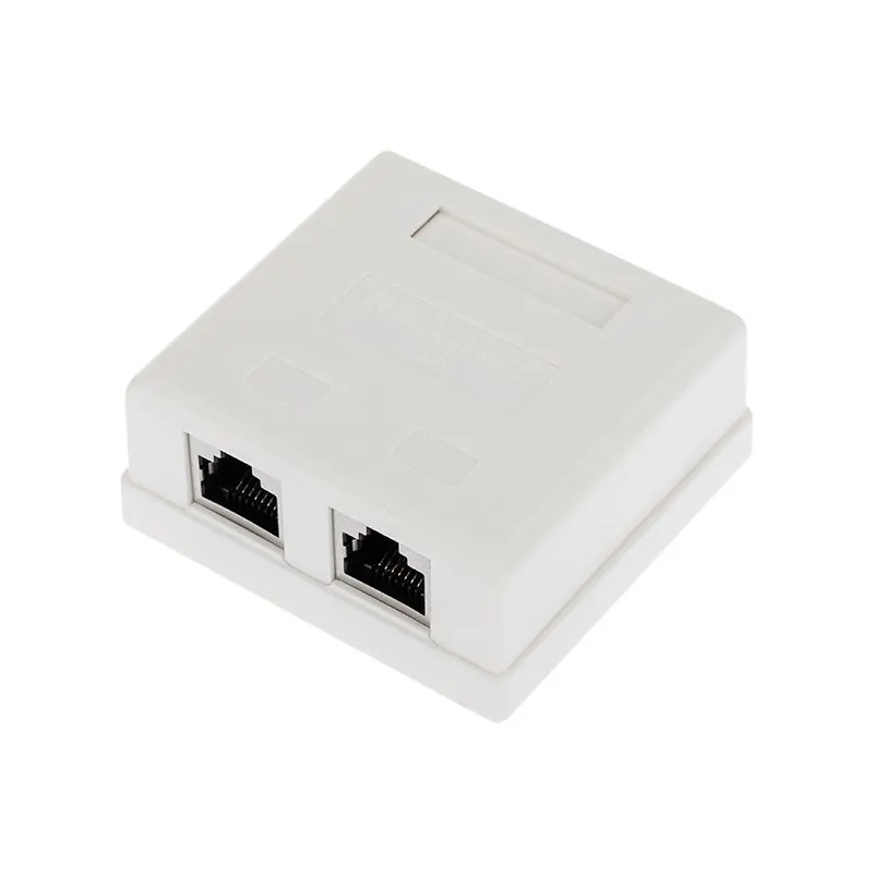 Розетка компьютерная внешняя, 2-порта FTP RJ-45 (8P8C), CAT 6 REXANT