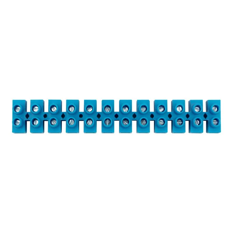 Клеммная винтовая колодка KВ-10 4-10, ток 10 A, полипропилен синий REXANT (10 шт./уп.) - Фото 3