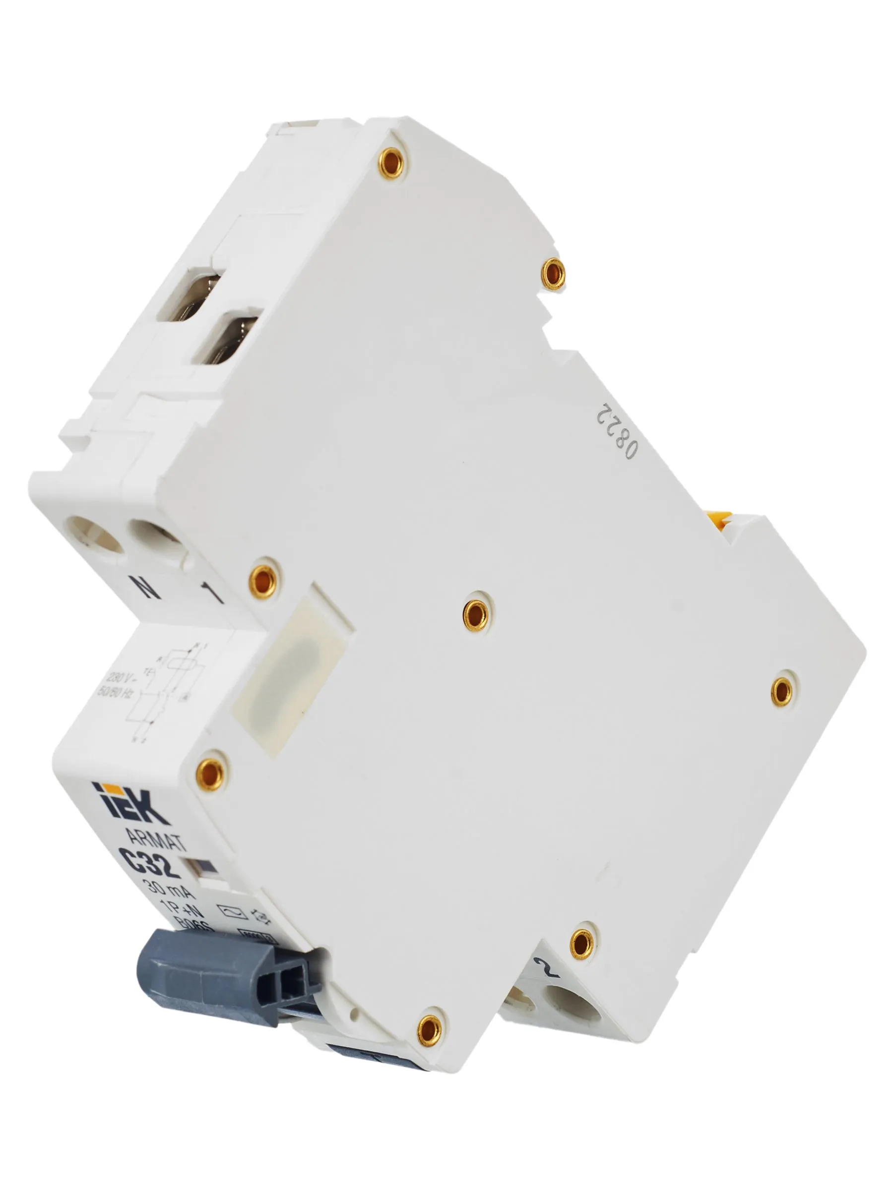 ARMAT Автоматический выключатель дифференциального тока B06S 1P+NP C32 30мА тип AC (18мм) IEK - Фото 9