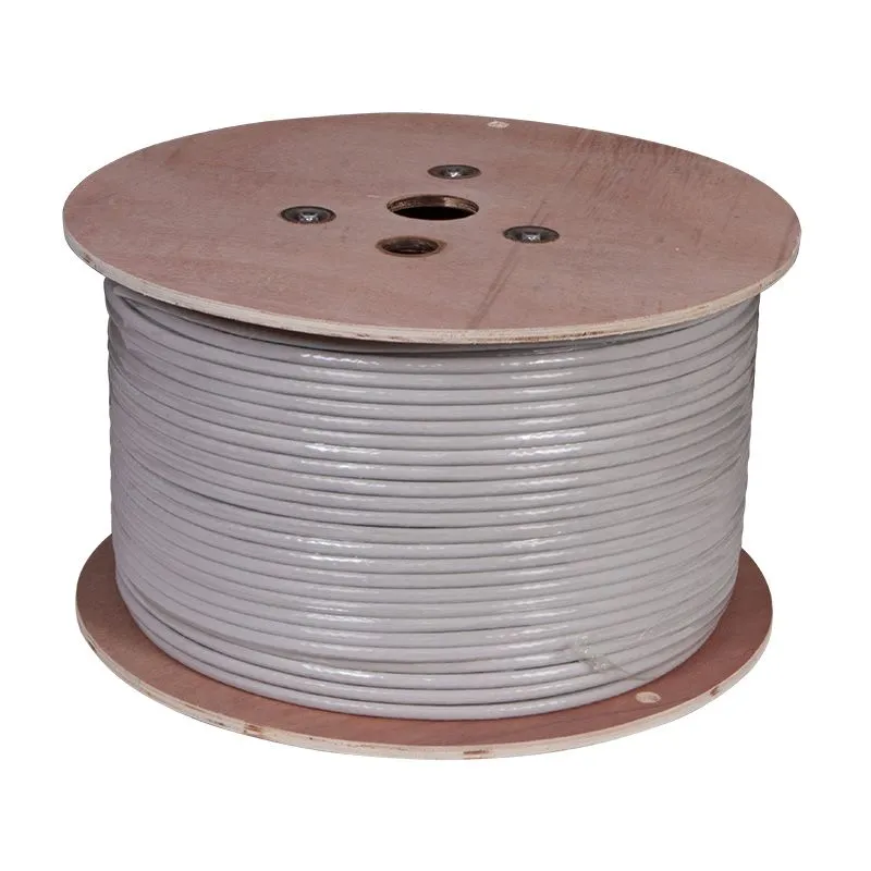 Кабель витая пара S/FTP, CAT 7, PVC, 4PR, 23AWG, INDOOR, SOLID, серый, 305 м, REXANT - Фото 2