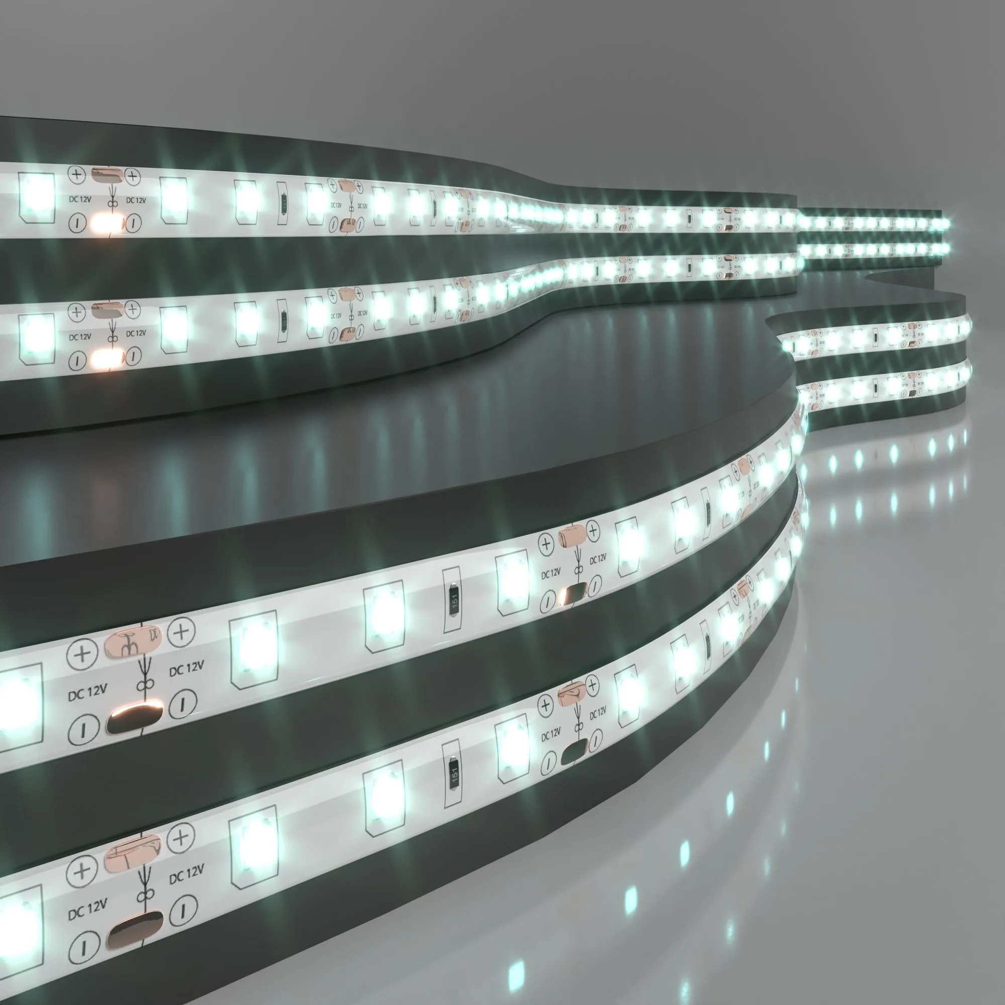 Лента светодиодная 12V 4,8W 60Led 2835 IP65 холодный белый, 5м Elektrostandard