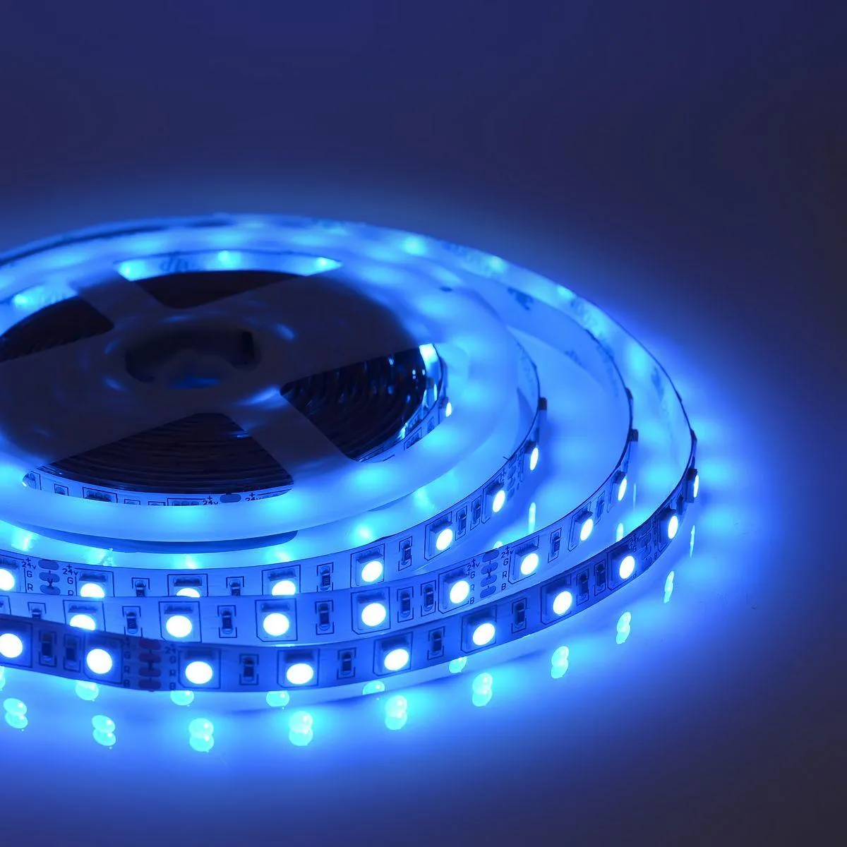 Лента светодиодная smd5050 60д/м 24В IP20 5м RGB Apeyron - Фото 15