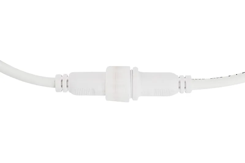 Соединительный кабель (2pin) герметичный (IP67) 2х1,0мм²  белый  REXANT - Фото 3