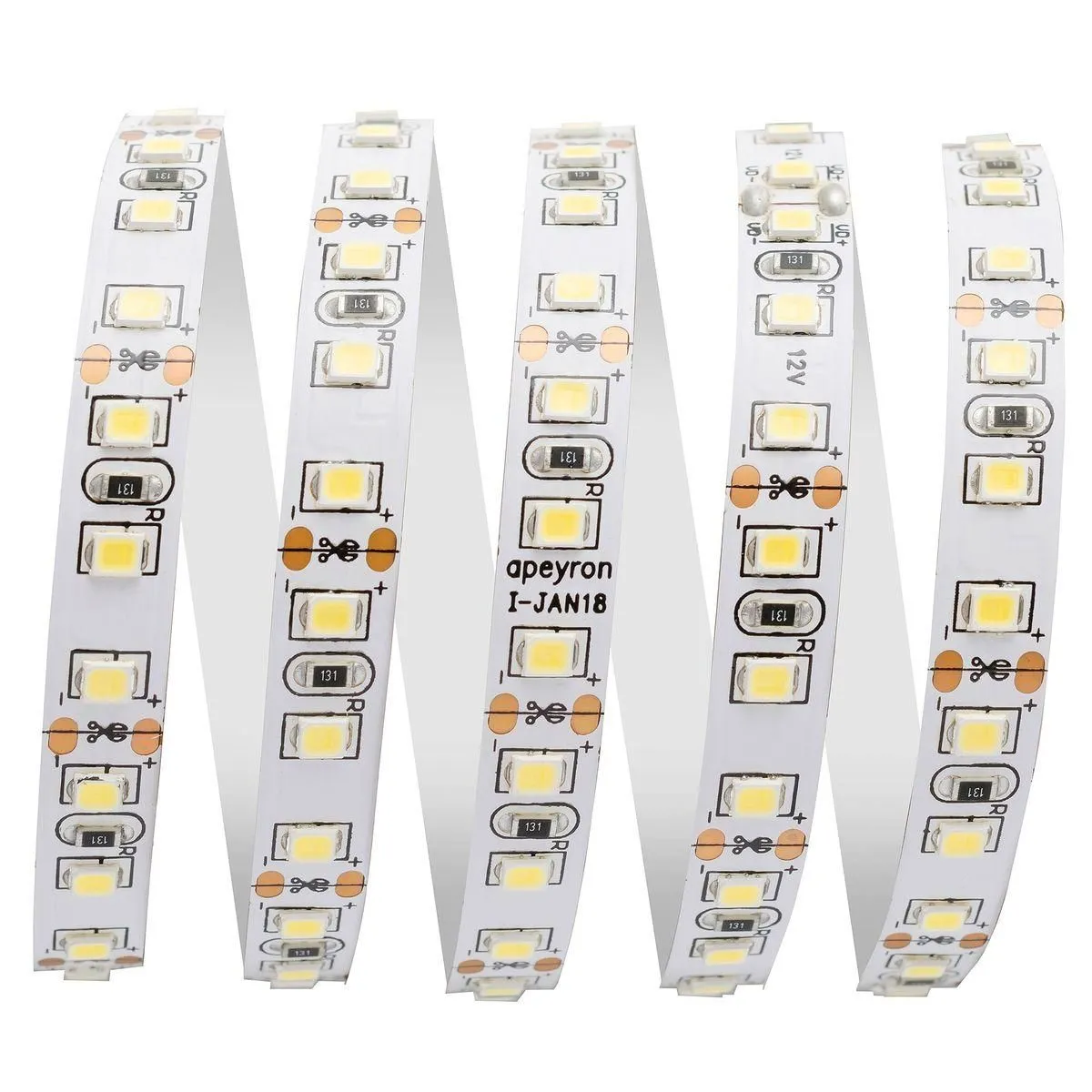 Лента светодиодная в блистере СТ smd3528 120д/м 12В 3000К IP20 2м Apeyron - Фото 8