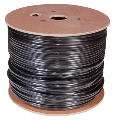 Кабель витая пара F/UTP, CAT 5e, PE, 4PR, 24AWG, OUTDOOR, SOLID, черный, 305м (барабан), REXANT - Фото 2