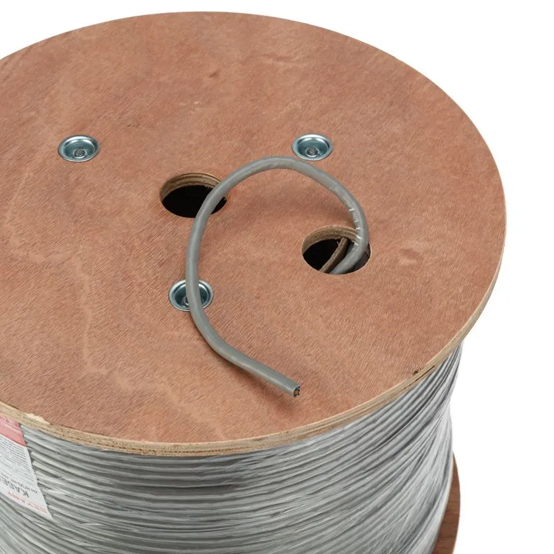 Кабель витая пара F/UTP, CAT 6, ZH нг(А)-HF, 4PR, 23AWG, INDOOR, SOLID, серый, 305м, REXANT - Фото 3