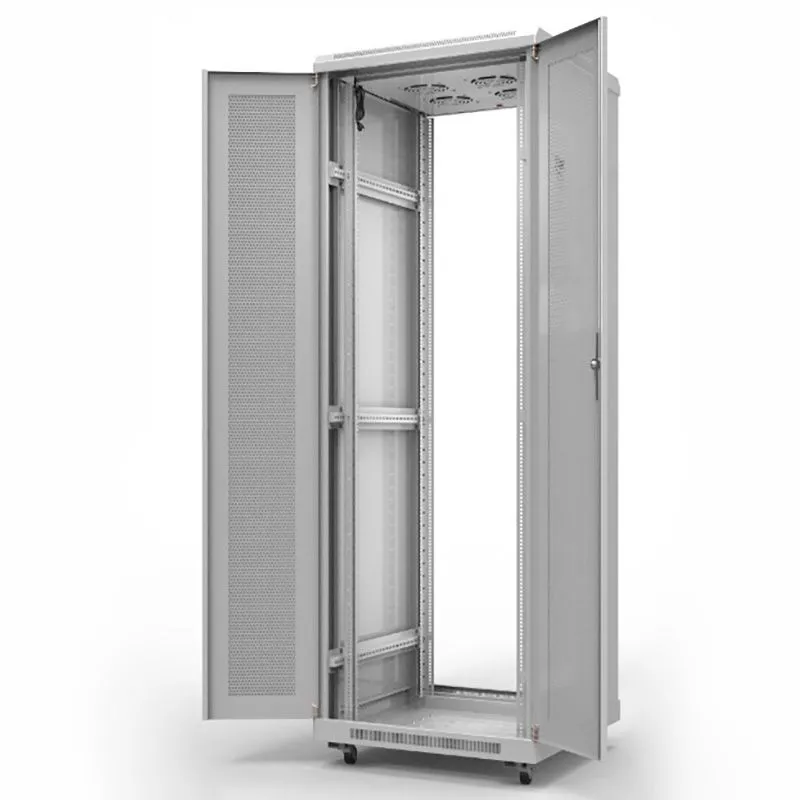 Шкаф напольный 19" серии Standart 42U 600х600мм, передняя и задняя дверь перфорация, RAL 7035 (состоит из 2 частей) REXANT - Фото 2