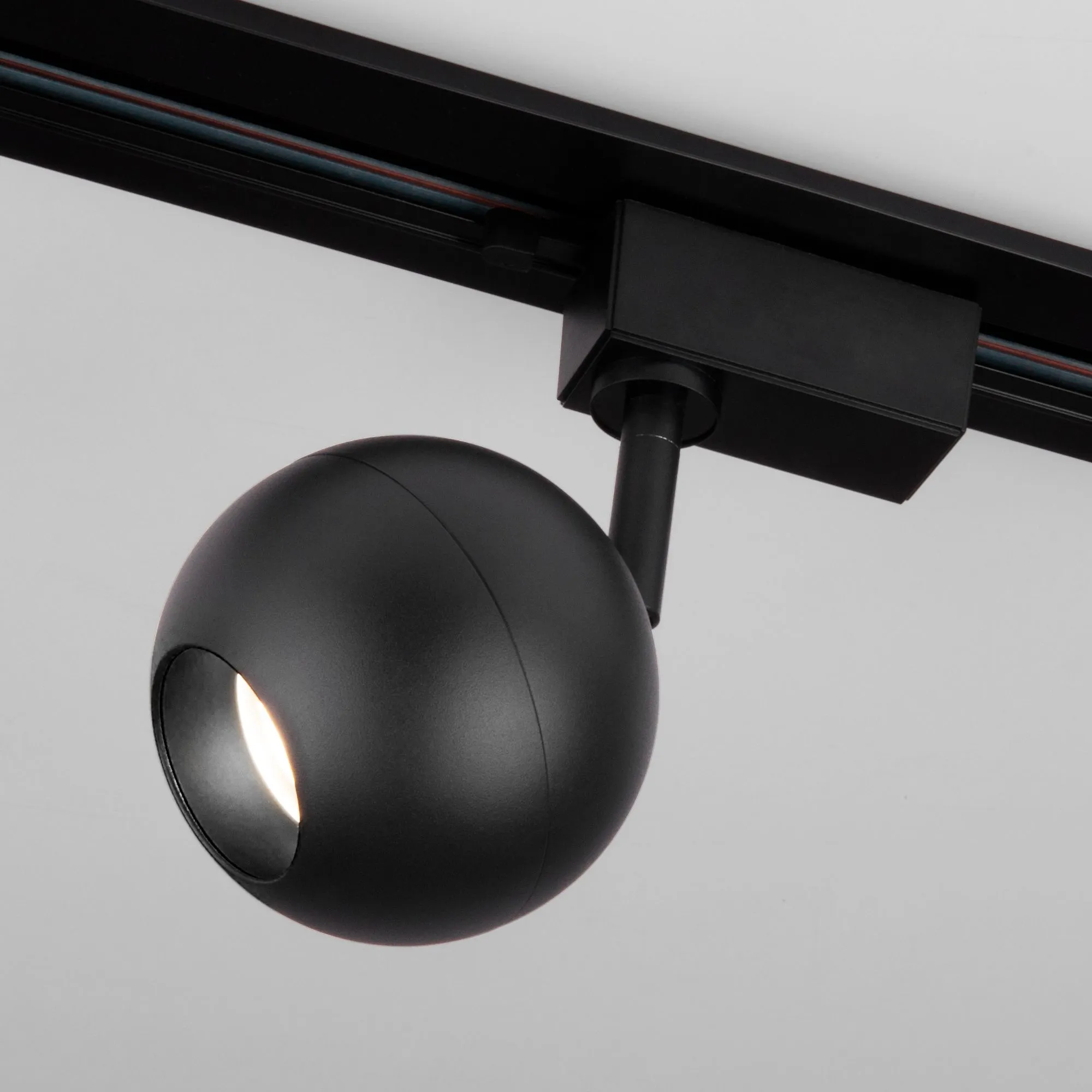 Светильник светодиодный трековый для однофазного шинопровода Ball Черный 12W 4200K LTB77 Elektrostandard