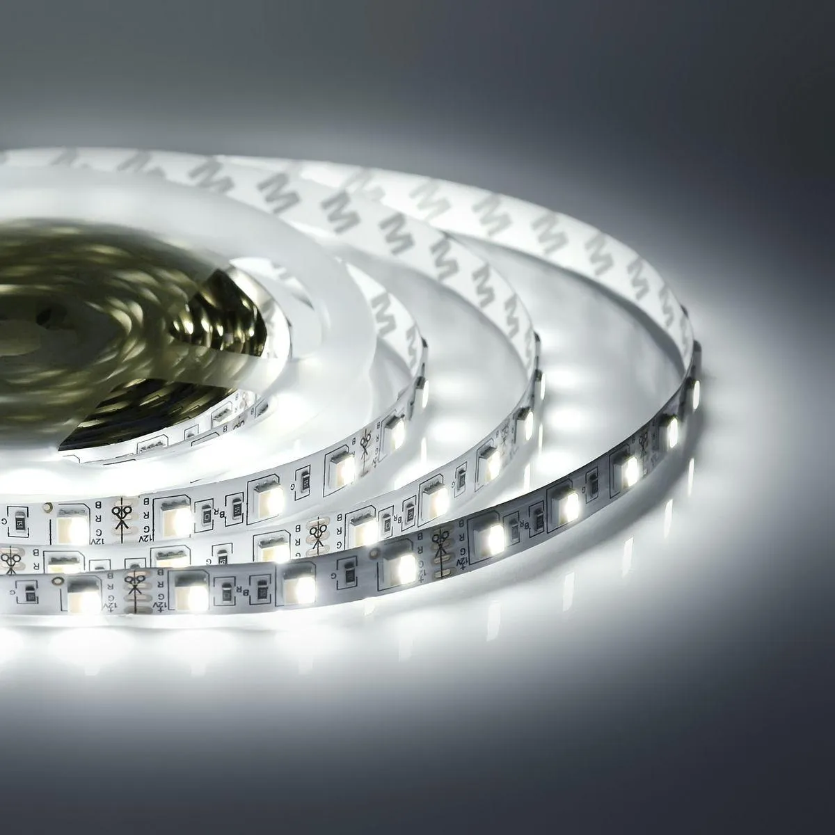 Лента светодиодная СТ smd5050 60д/м 12В 3000К+6500К IP20 5м Apeyron - Фото 13