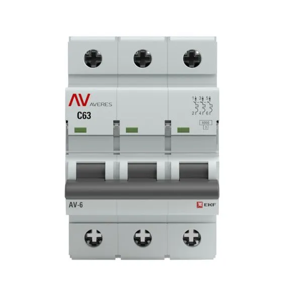 AV-10 3P 25A (D) 10kA EKF AVERES - Фото 2