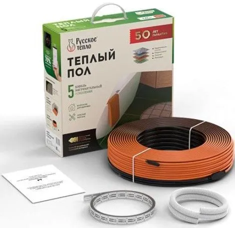 Кабель нагревательный "Русское тепло" РТ-500-24,5