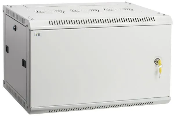 ITK Шкаф настенный LINEA W 15U 600х600мм дверь металл RAL 7035