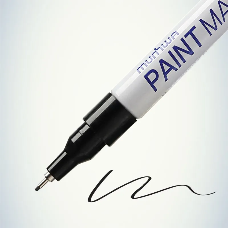 Маркер-краска Extra Fine Paint Marker 1мм, нитрооснова, черный MunHwa - Фото 2