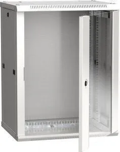 ITK Шкаф настенный LINEA W 15U 600х450мм дверь стекло RAL 7035