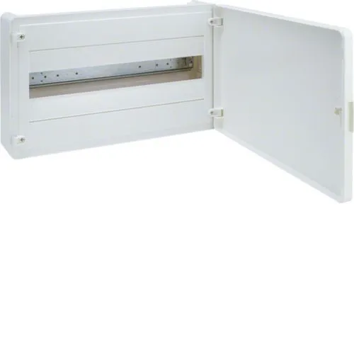 Щит открытой установки 18 мест, винтовые клеммы, (252х390х99), IP-40 // Hager SAS - Golf (Белая двер