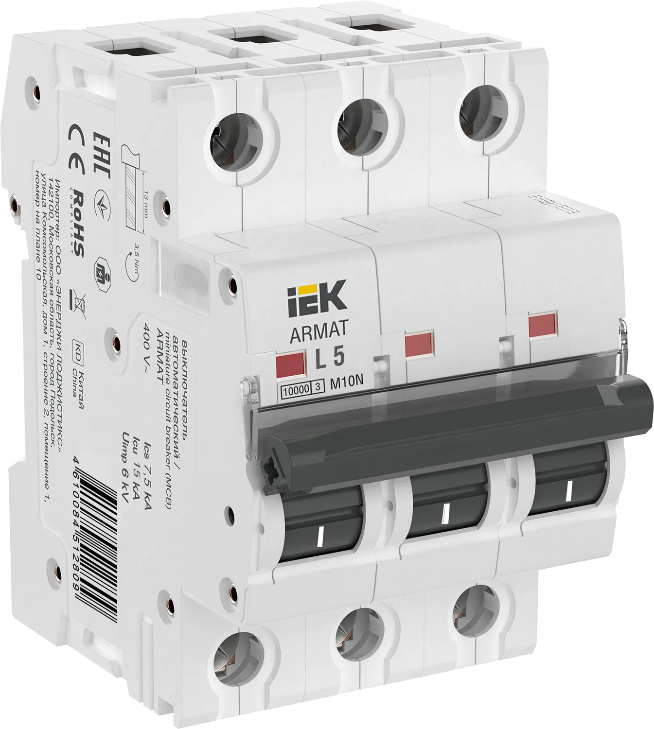 ARMAT Автоматический выключатель M10N 3P L 5А IEK