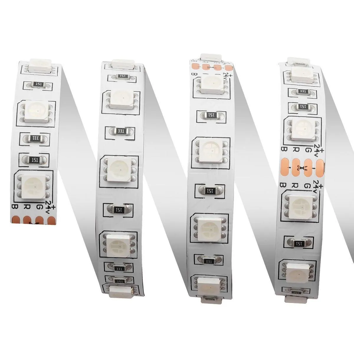 Лента светодиодная smd5050 60д/м 24В IP20 5м RGB Apeyron - Фото 11