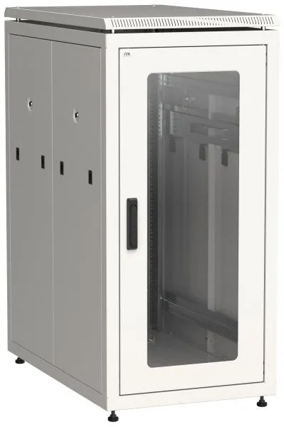 ITK LINEA N Шкаф сетевой 19" 24U 600х1000мм стеклянная передняя дверь серый