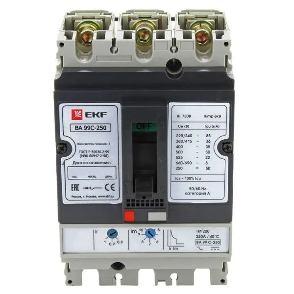 ВА-99C 250/250А 3P 45кА EKF - Фото 6