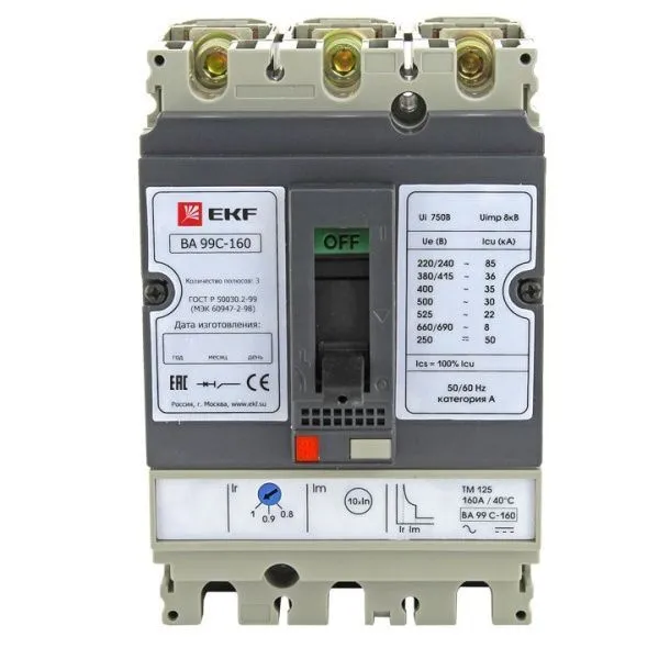 ВА-99C 160/125А 3P 35кА EKF - Фото 5