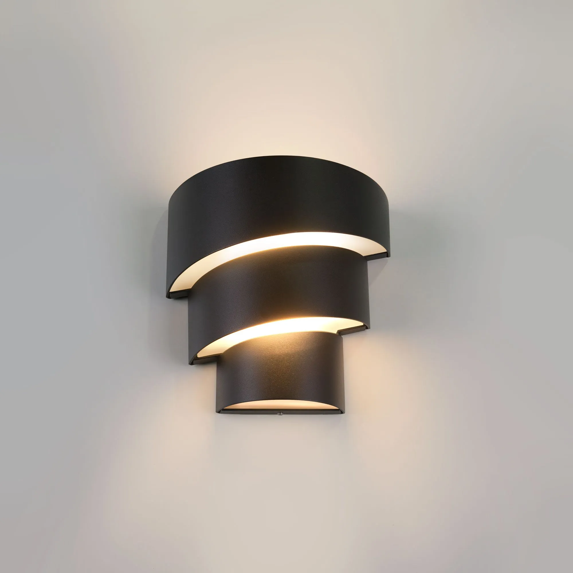 Светильник светодиодный уличный настенный Helix черный 1535 TECHNO LED Elektrostandard Eurosvet