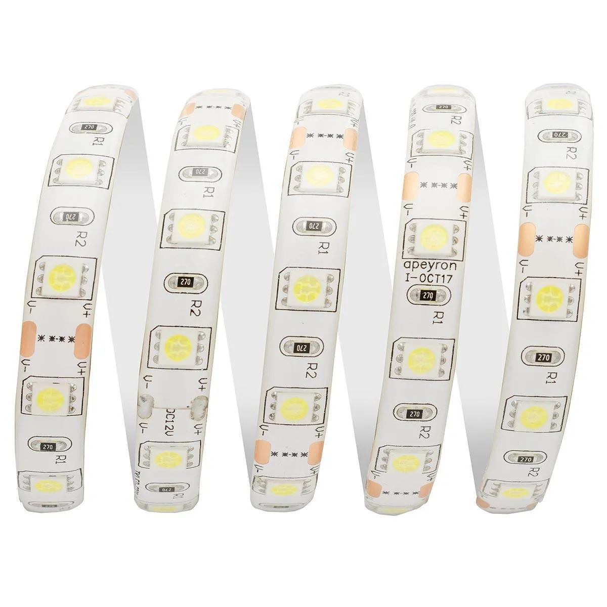 Лента светодиодная СТ smd5050 60д/м 12В 6500К IP65 5м Apeyron - Фото 16