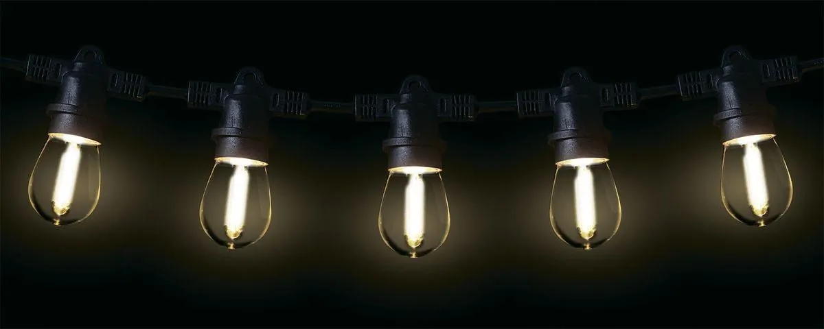 Гирлянда «Белт-лайт» PBL-S40/ L12+1.5 Black E27 IP65 Jazzway - Фото 4