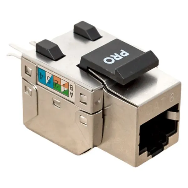 Модуль Keystone розеточный TERACOM PRO Cat.6 RJ-45 экран. FTP 110 IDC 90 град.