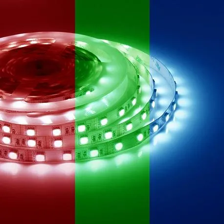 Комплект светодиодной ленты smd5050 60д/м 12В IP20 5м RGB Apeyron - Фото 2