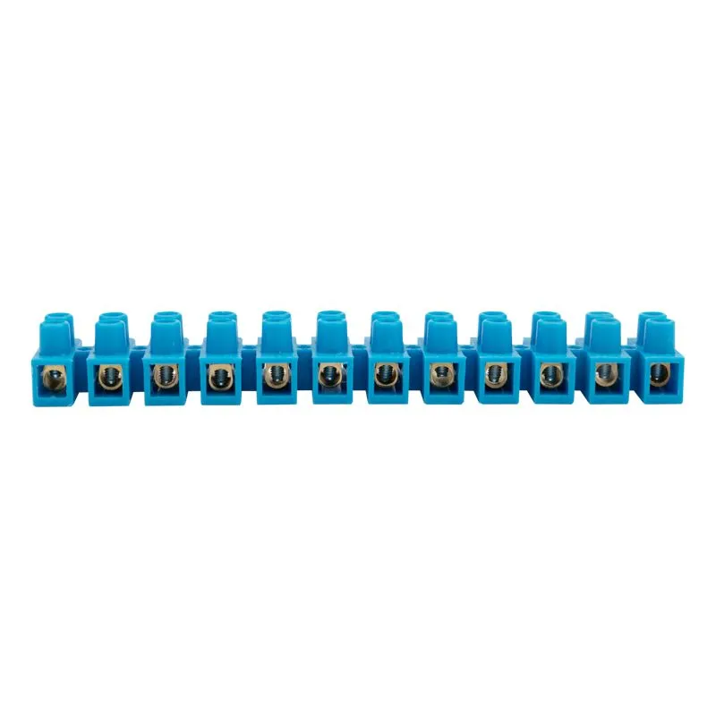 Клеммная винтовая колодка KВ-10 4-10, ток 10 A, полипропилен синий REXANT (10 шт./уп.) - Фото 2