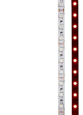 Лента светодиодная 12В, SMD5050, 14,4Вт/м, 60 LED/м, красный, 10мм, 5м, IP20 LAMPER - Фото 2