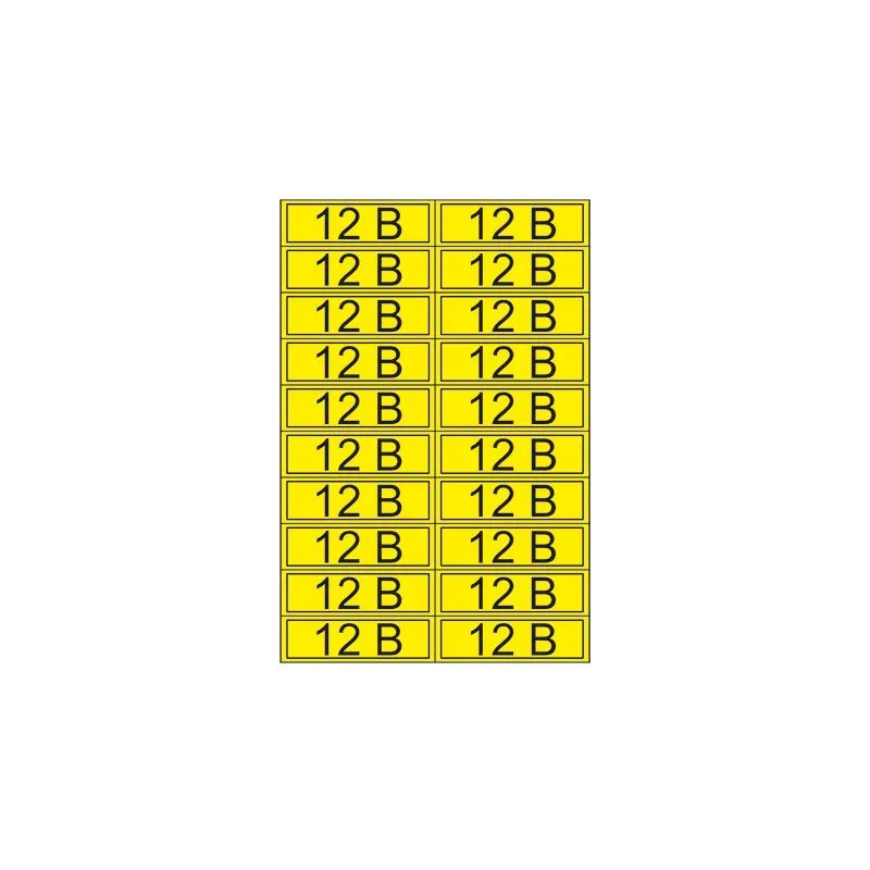 Наклейка знак электробезопасности «12 В» 15х50 мм REXANT (20 шт на листе)
