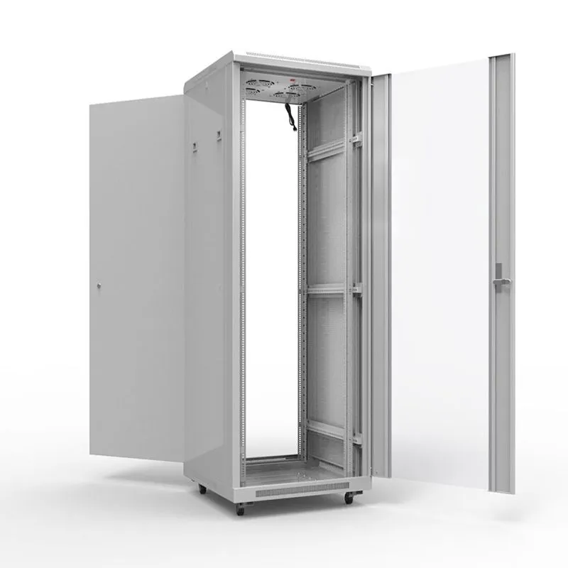 Шкаф напольный 19" серии Standart 47U 600х800мм, передняя дверь стекло, задняя дверь металл, RAL 7035 (состоит из 2 частей) REXANT - Фото 4