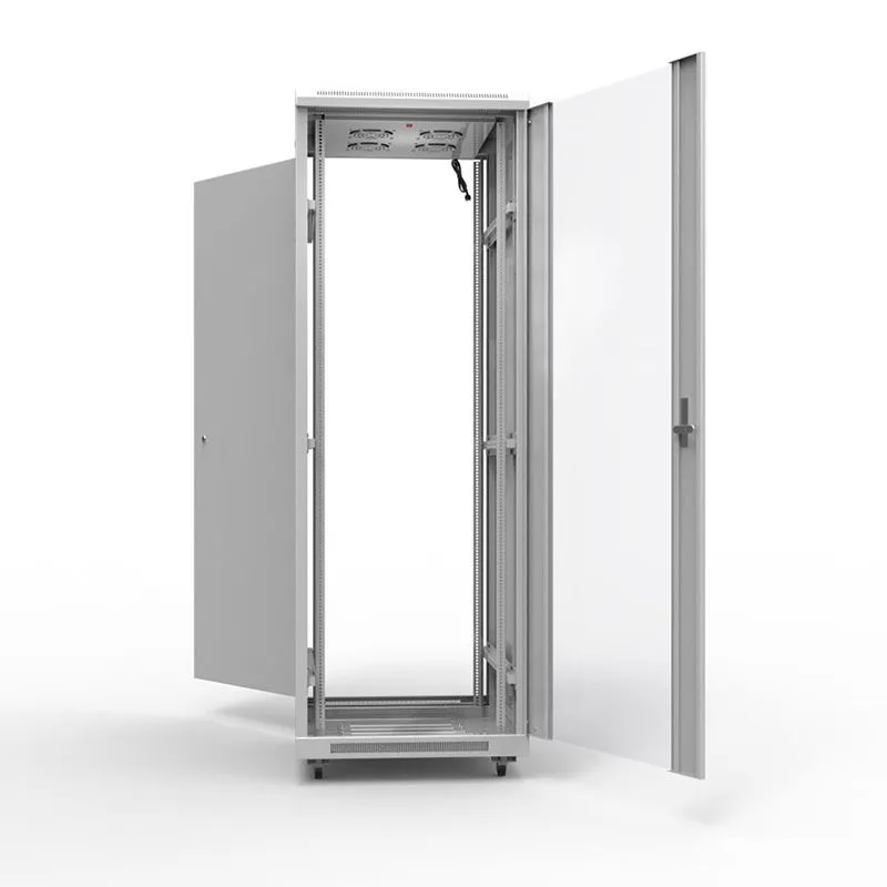 Шкаф напольный 19" серии Standart 22U 600х600мм, передняя дверь стекло, задняя дверь металл, RAL 7035 (состоит из 2 частей) REXANT - Фото 2