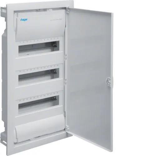 Щит cкрытой установки  36 мест, QC клеммы, (631х348х89), IP-30 // Hager - Volta (Белая дверь)