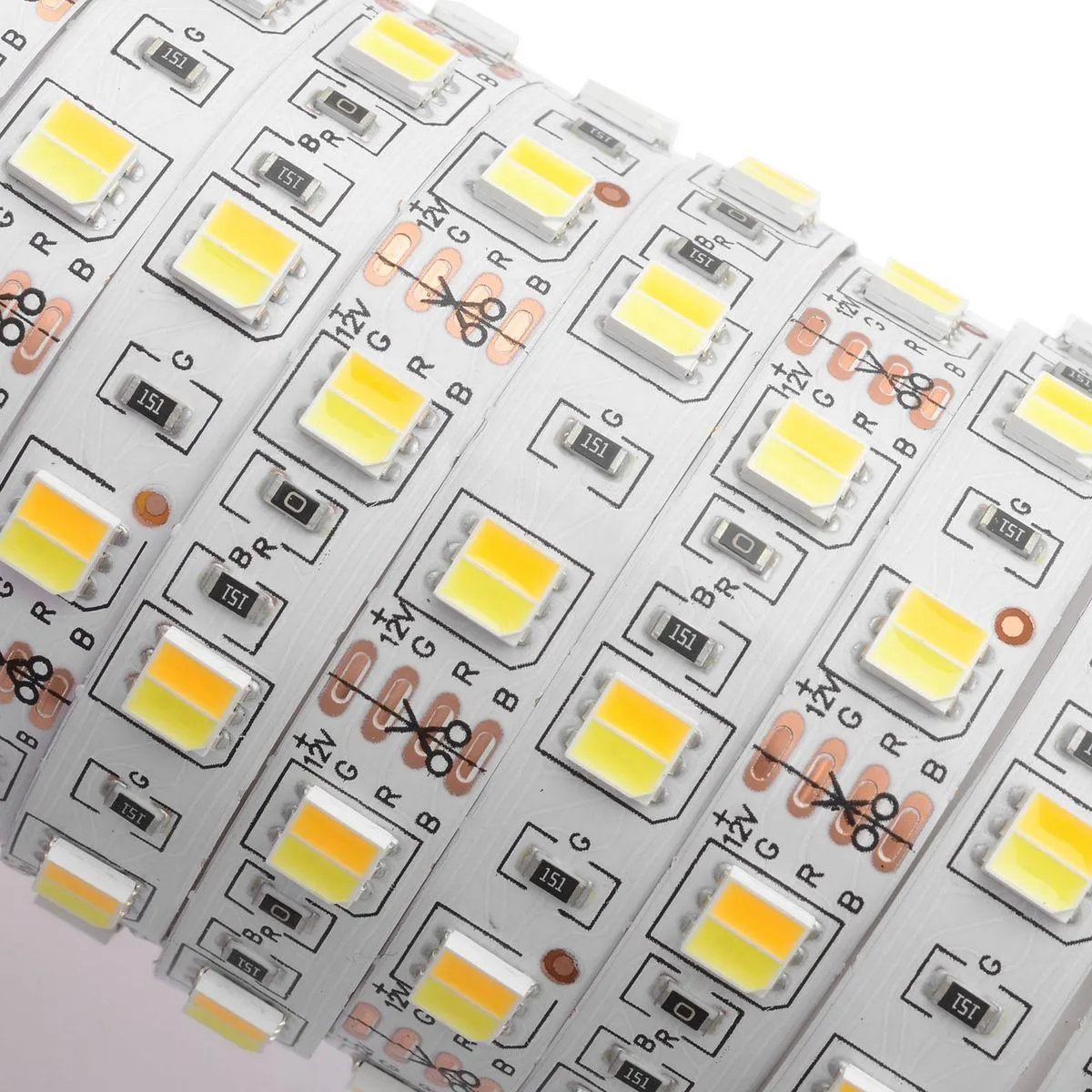 Лента светодиодная СТ smd5050 60д/м 12В 3000К+6500К IP20 5м Apeyron - Фото 8