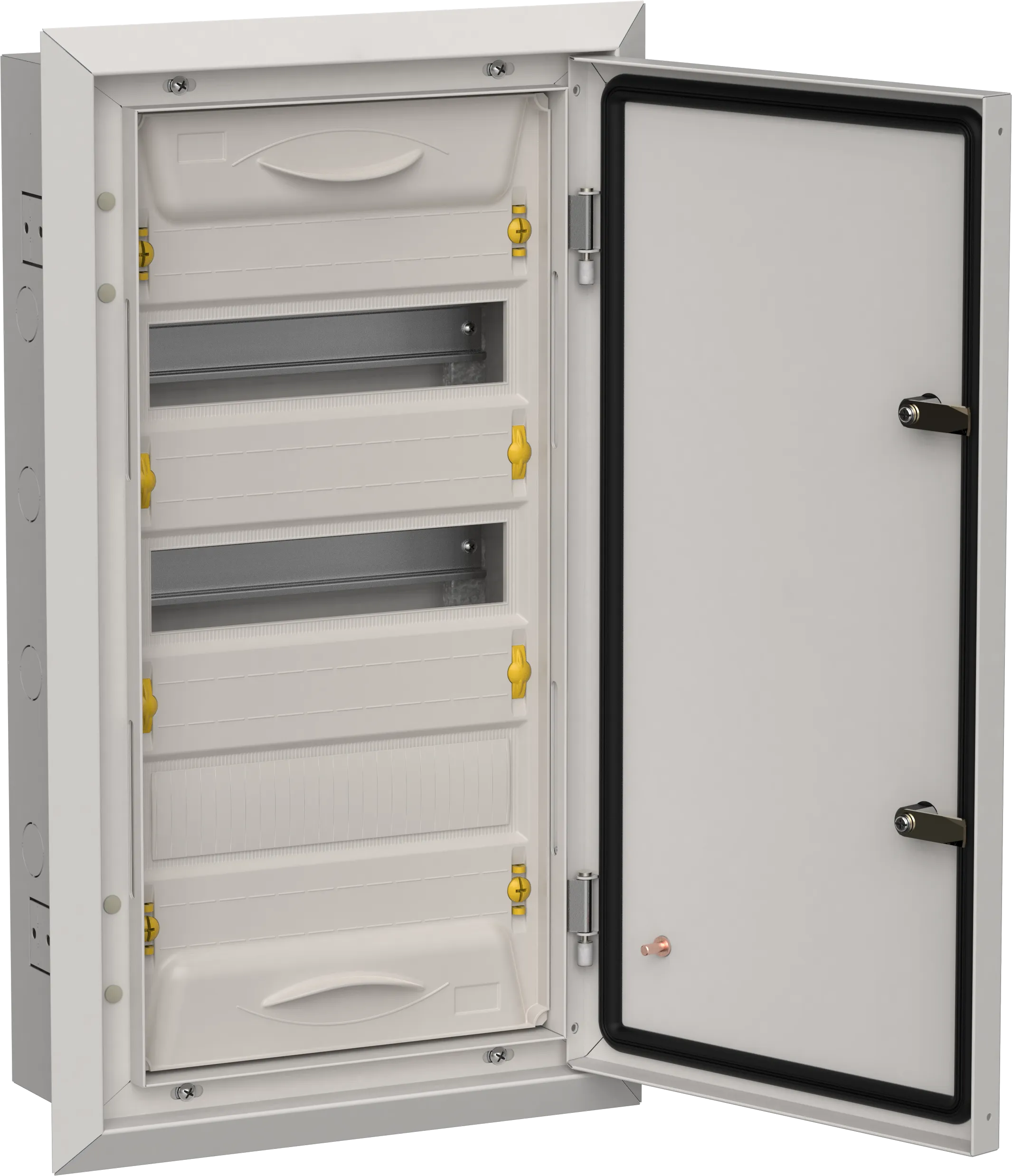 TITAN 5 Корпус металлический ЩРв-36 (1х36) 630х365х130мм IP31 серый (одна дверь) IEK
