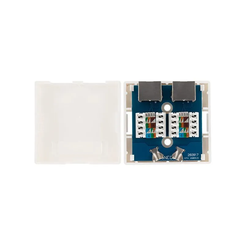 Розетка компьютерная внешняя, 2-порта FTP RJ-45 (8P8C), CAT 6 REXANT - Фото 4